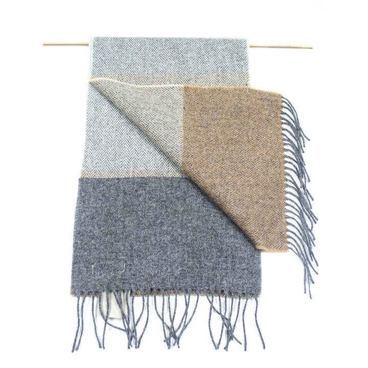 3696/B2 Classic Stripes Lambs Wool Scarf