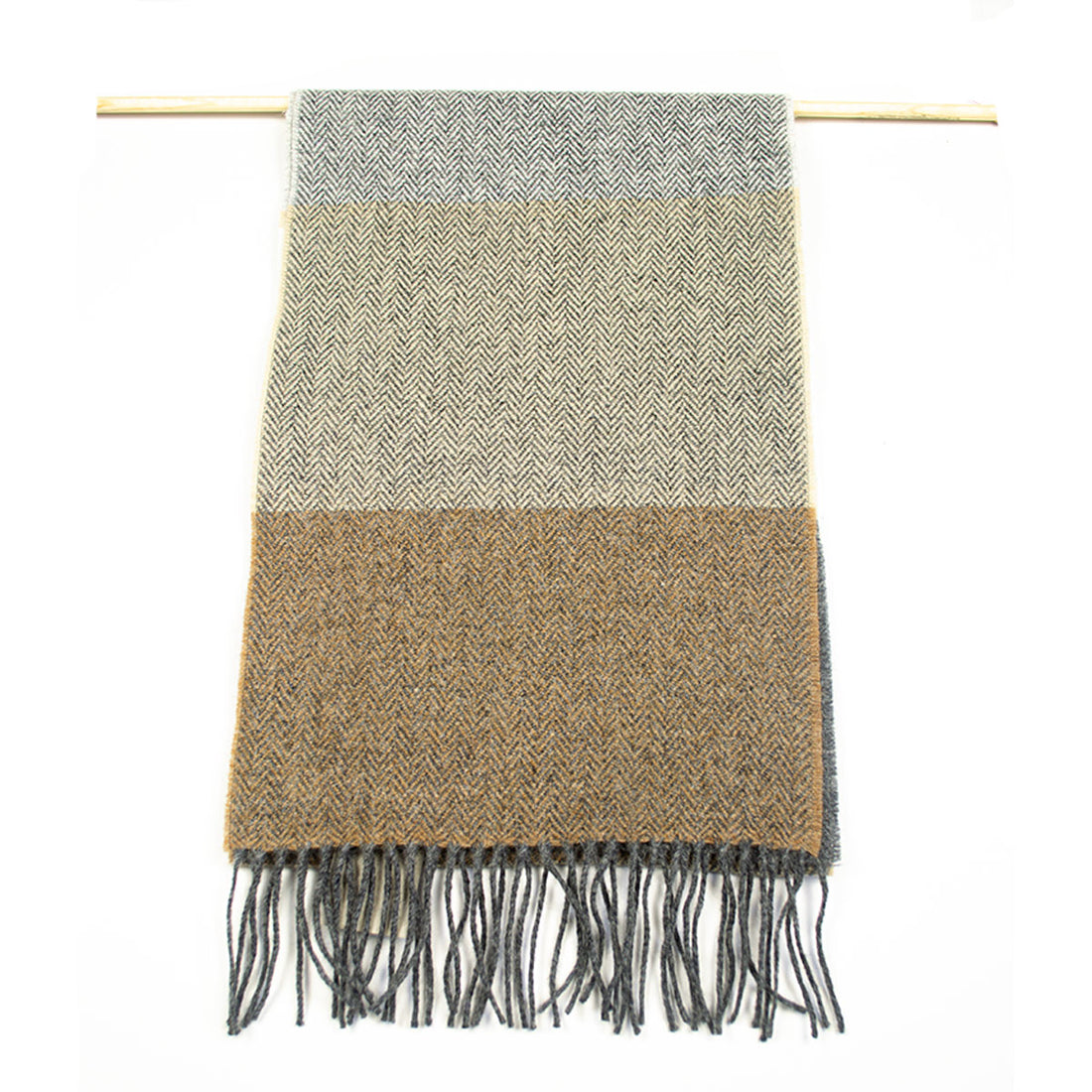 3696/B2 Classic Stripes Lambs Wool Scarf