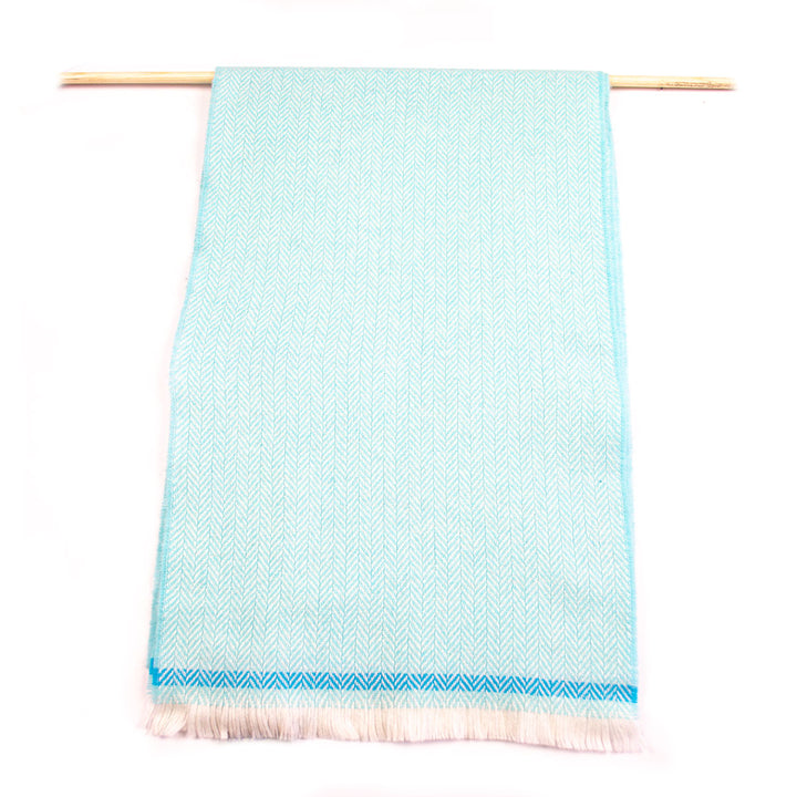 4289/E5 Aqua Lambs Wool Scarf