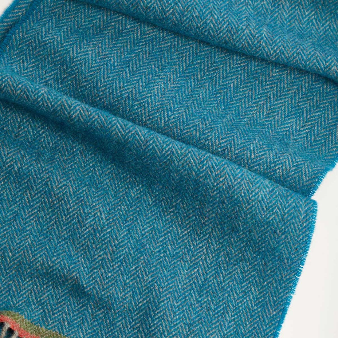 4380/A1 Blue Herrington Lambs Wool Scarf