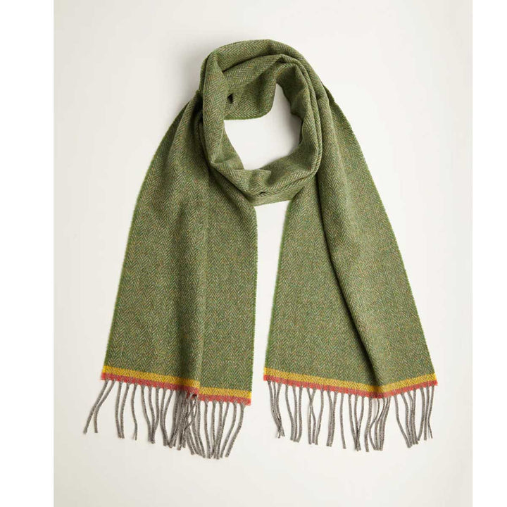 4380/D4 Green Herrington Lambs Wool Scarf