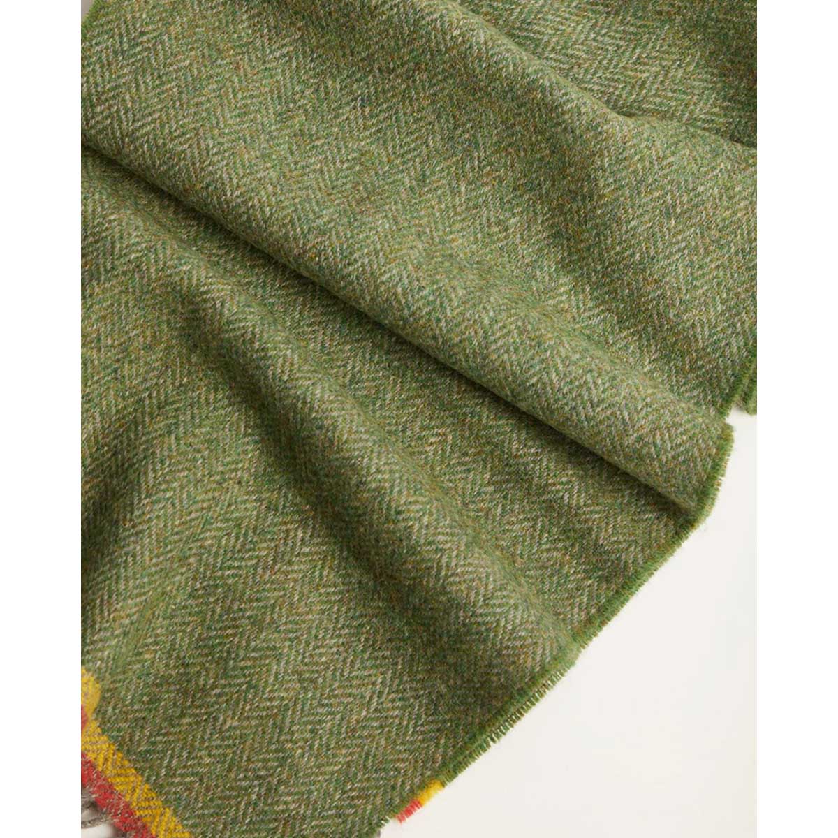 4380/D4 Green Herrington Lambs Wool Scarf