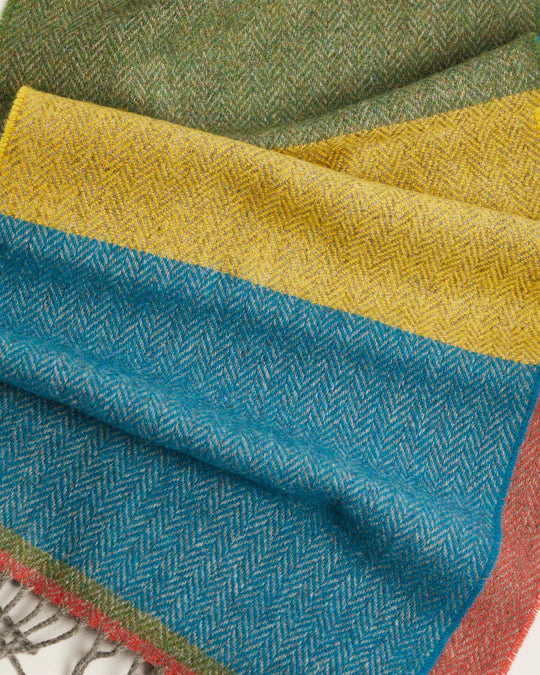 3481/A1 Tri-Color Lambs Wool Scarf