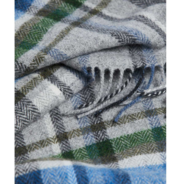 4395/C3 Blue Herrington Lambs Wool Scarf