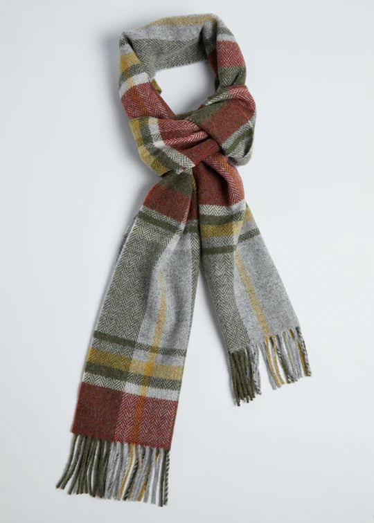4395/A1 Brown Herrington Lambs Wool Scarf