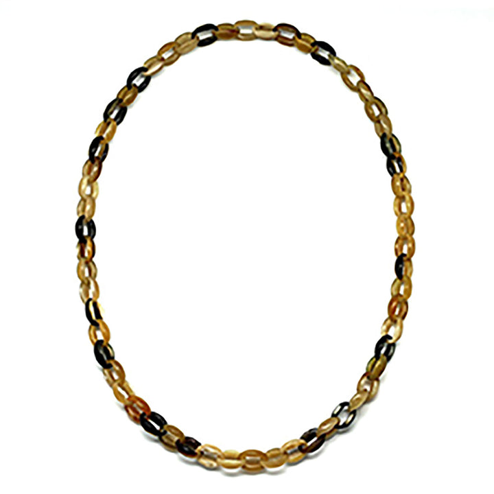 Q10570 Water Buffalo Horn Chain Necklace