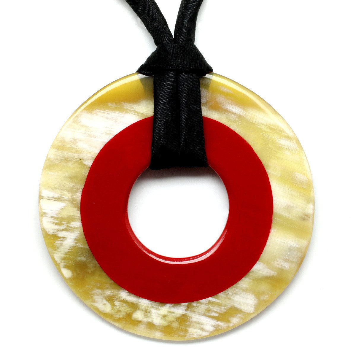 Q11356 COLORFUL HORN PENDANT