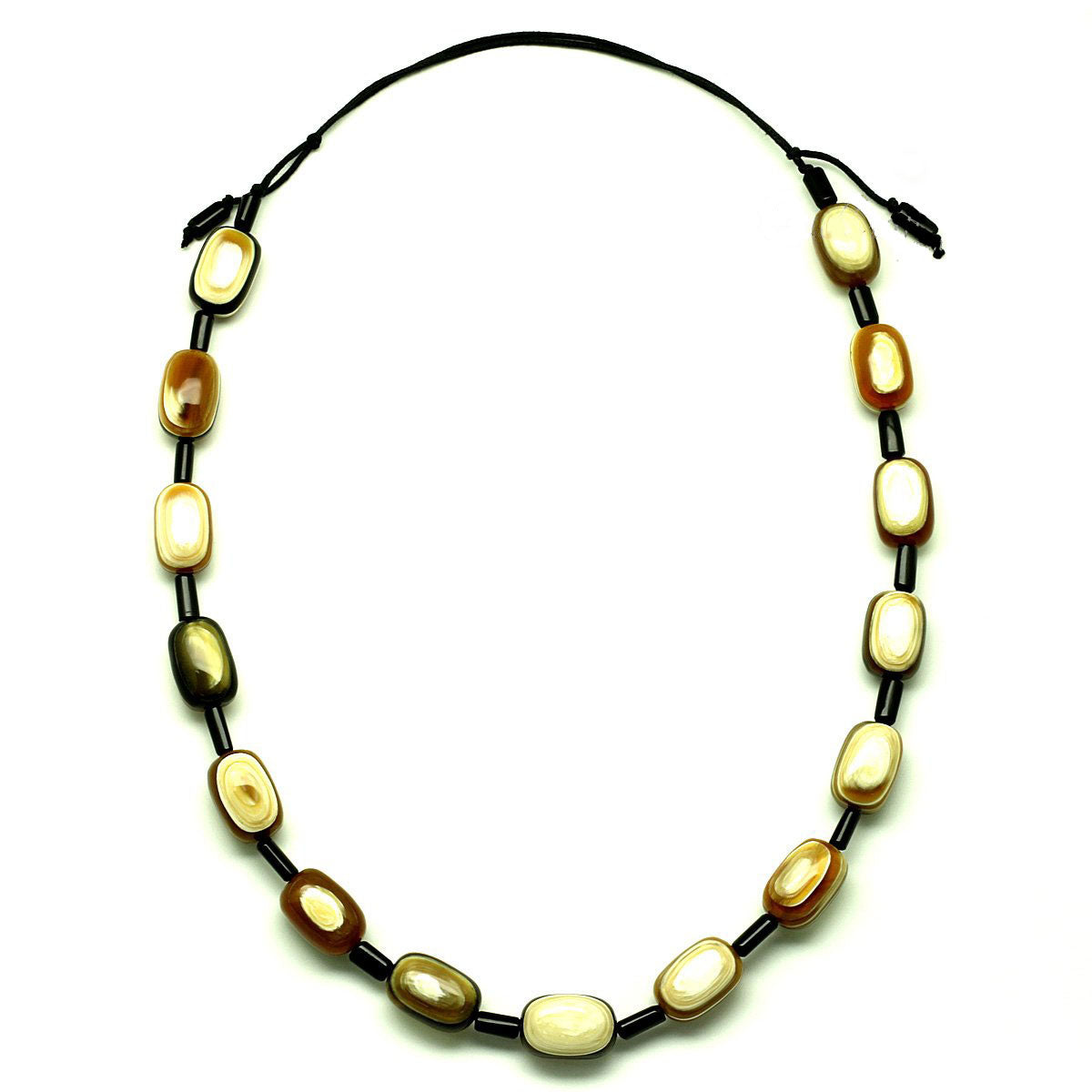 Q12981 Water Buffalo Horn  Necklace