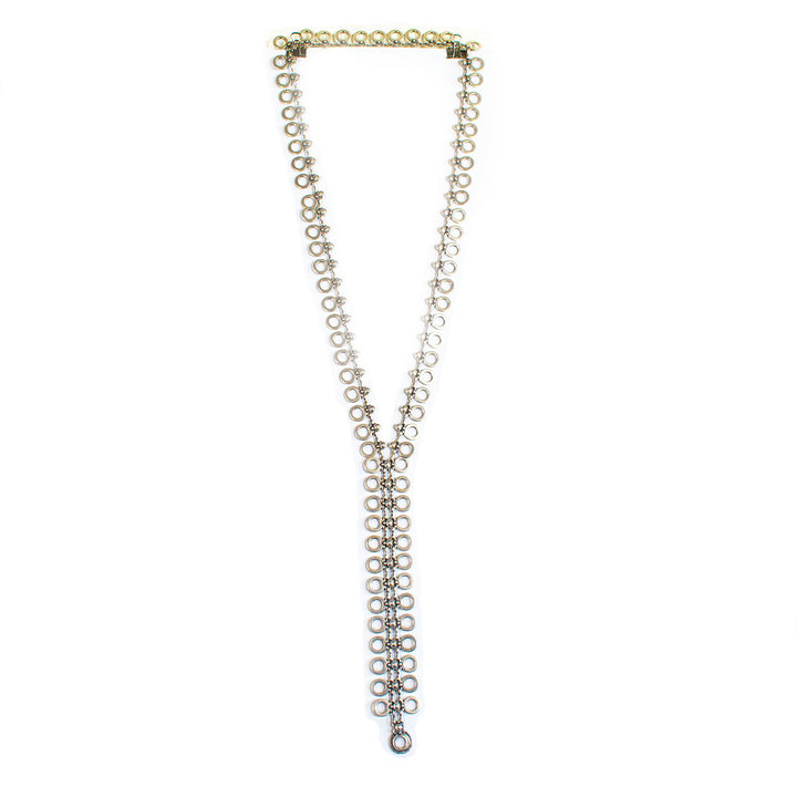 SLVR1749 LONG Y NECKLACE