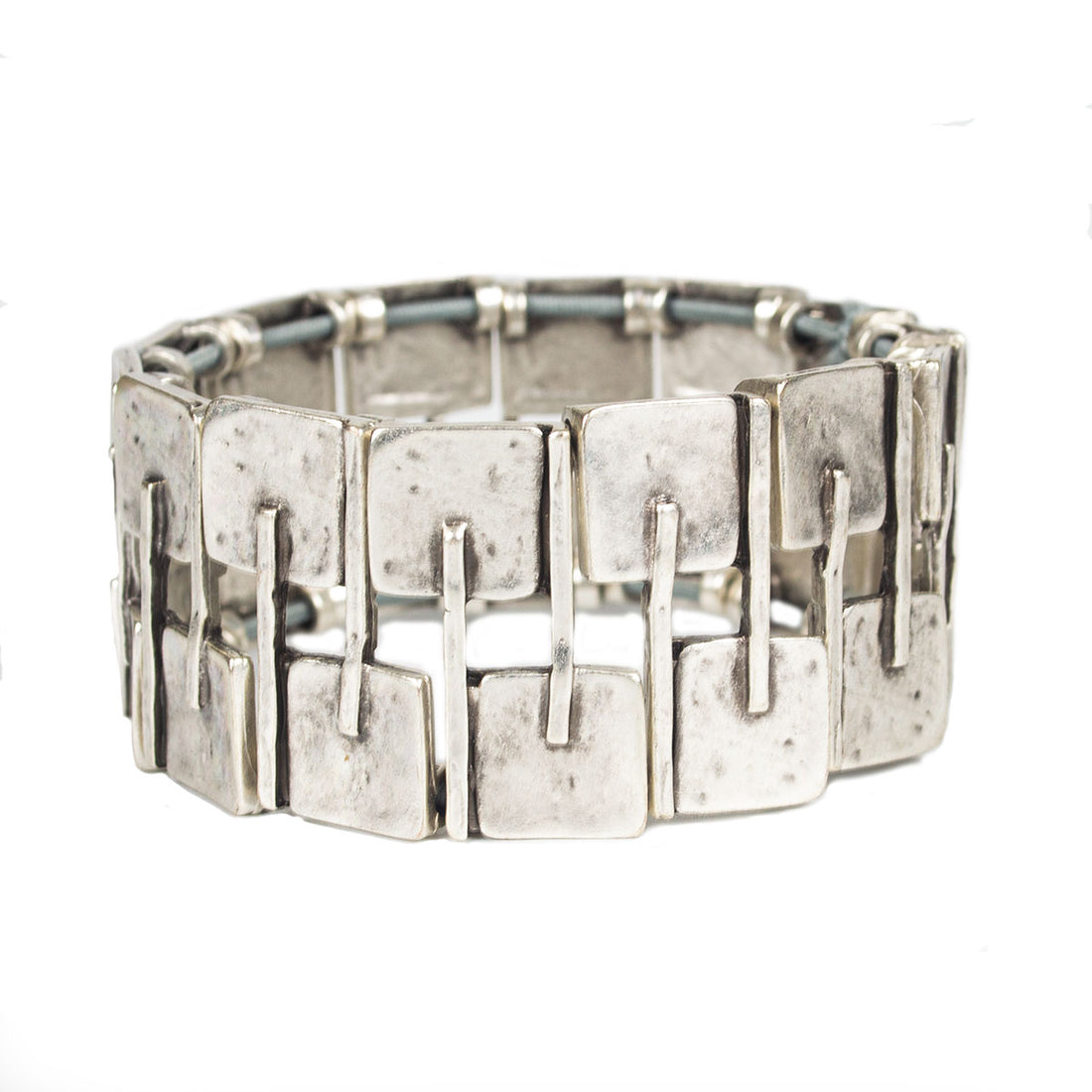 B11 BAND OF SQUARES BRACELET
