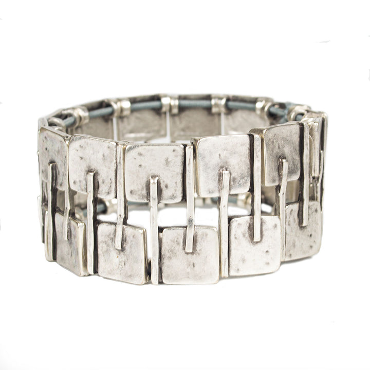 B11 BAND OF SQUARES BRACELET