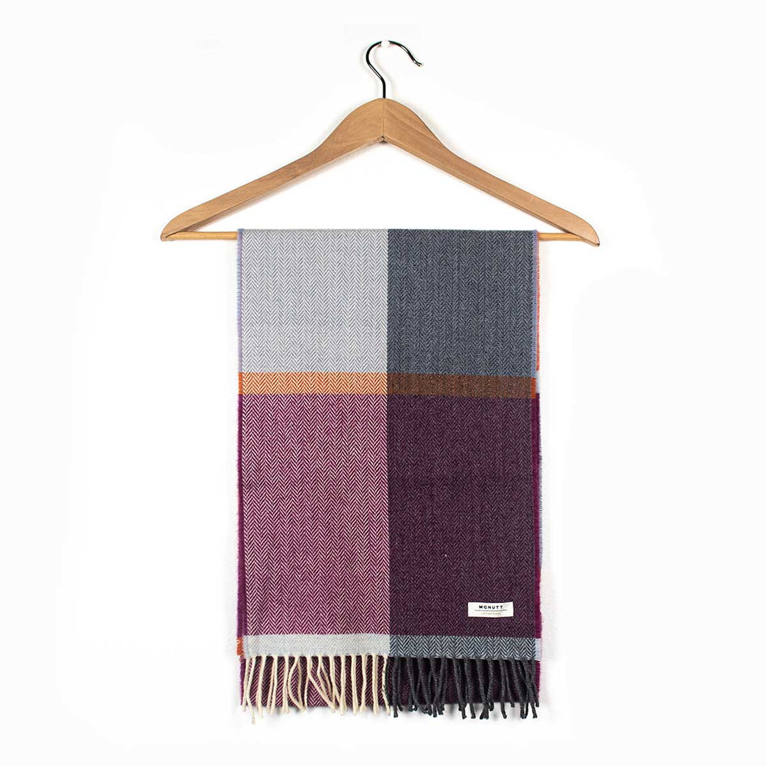 Beet Root Lambs Wool Scarf
