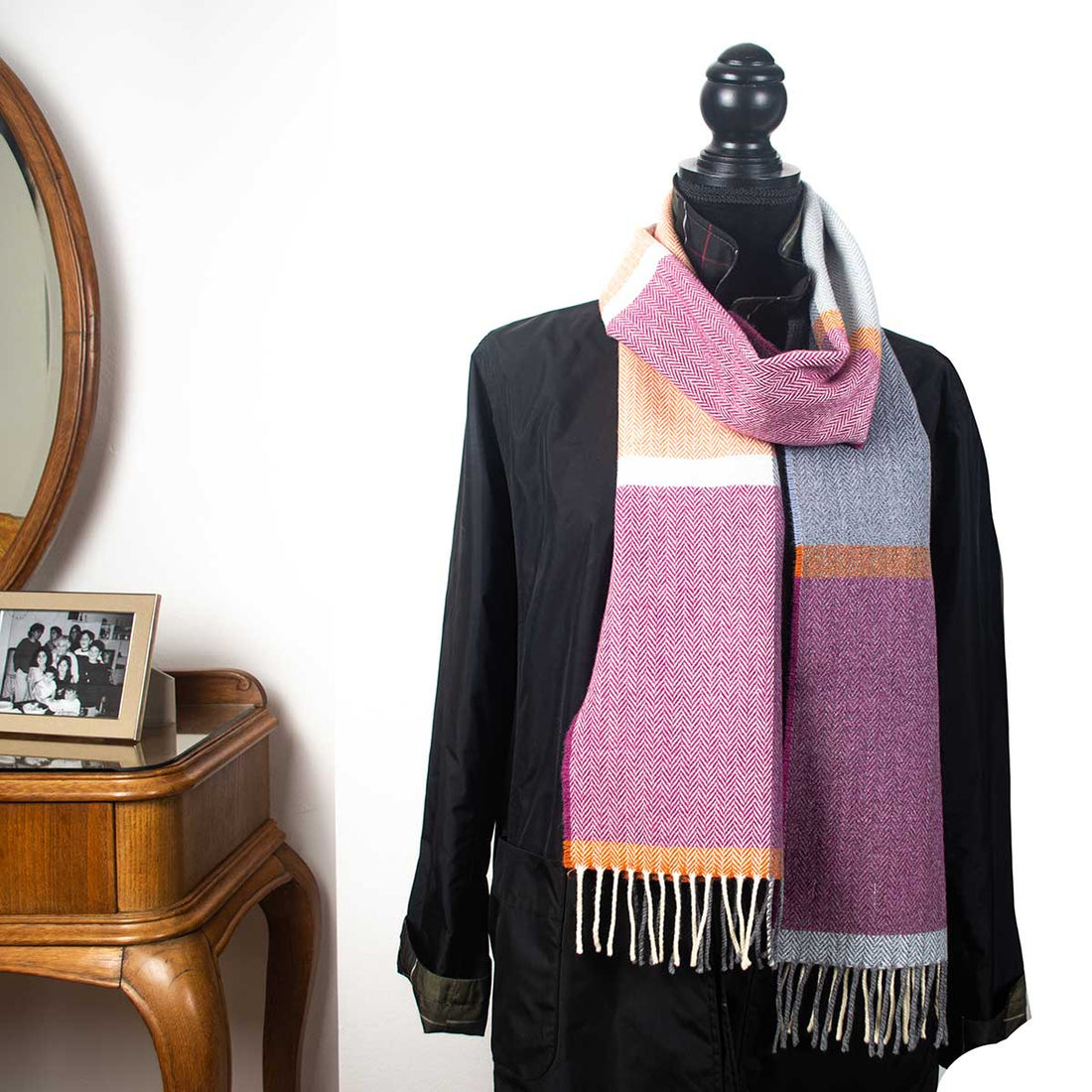 Beet Root Lambs Wool Scarf