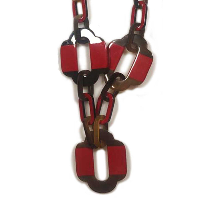 BKN028 Lacquered Horn Necklace