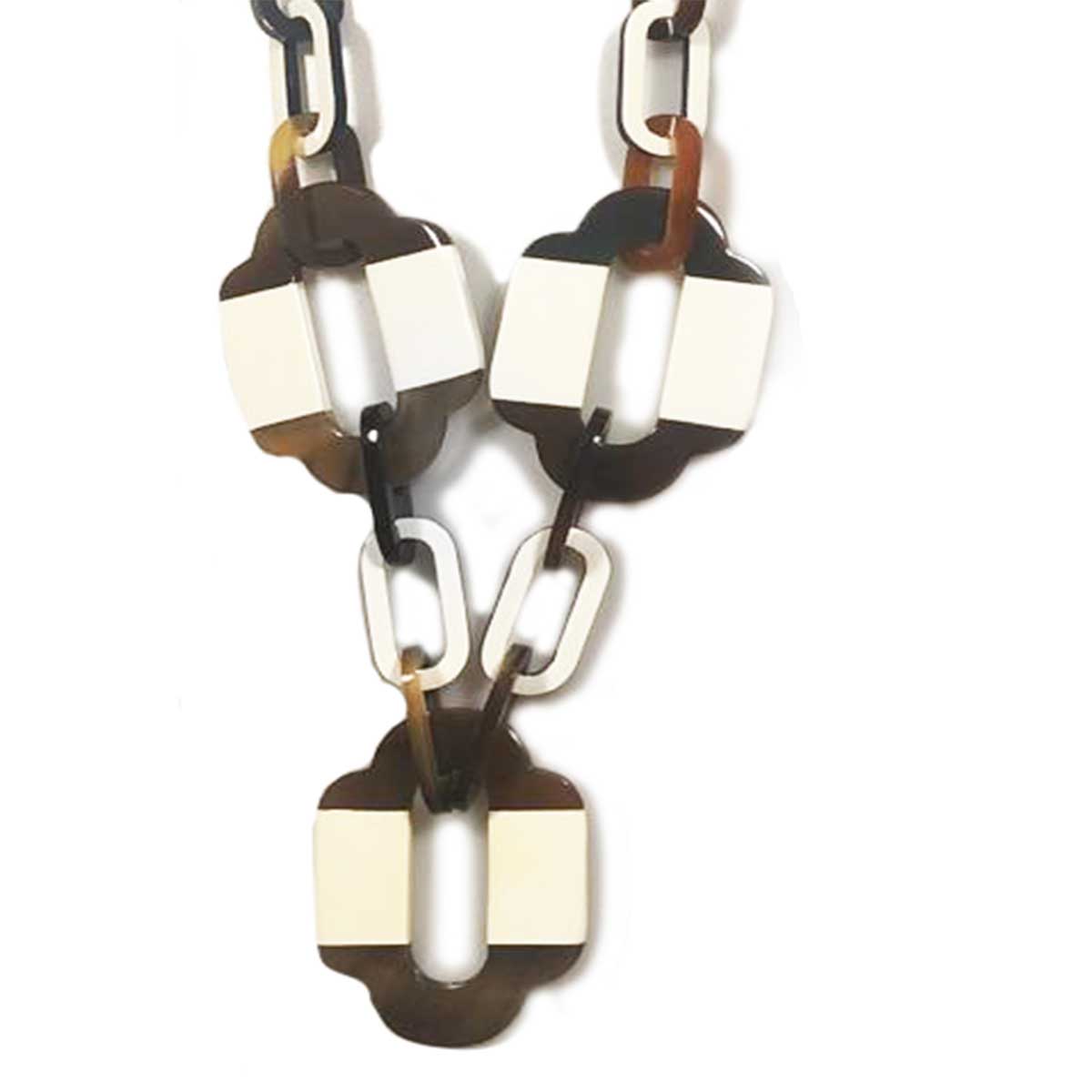 BKN028 Lacquered Horn Necklace