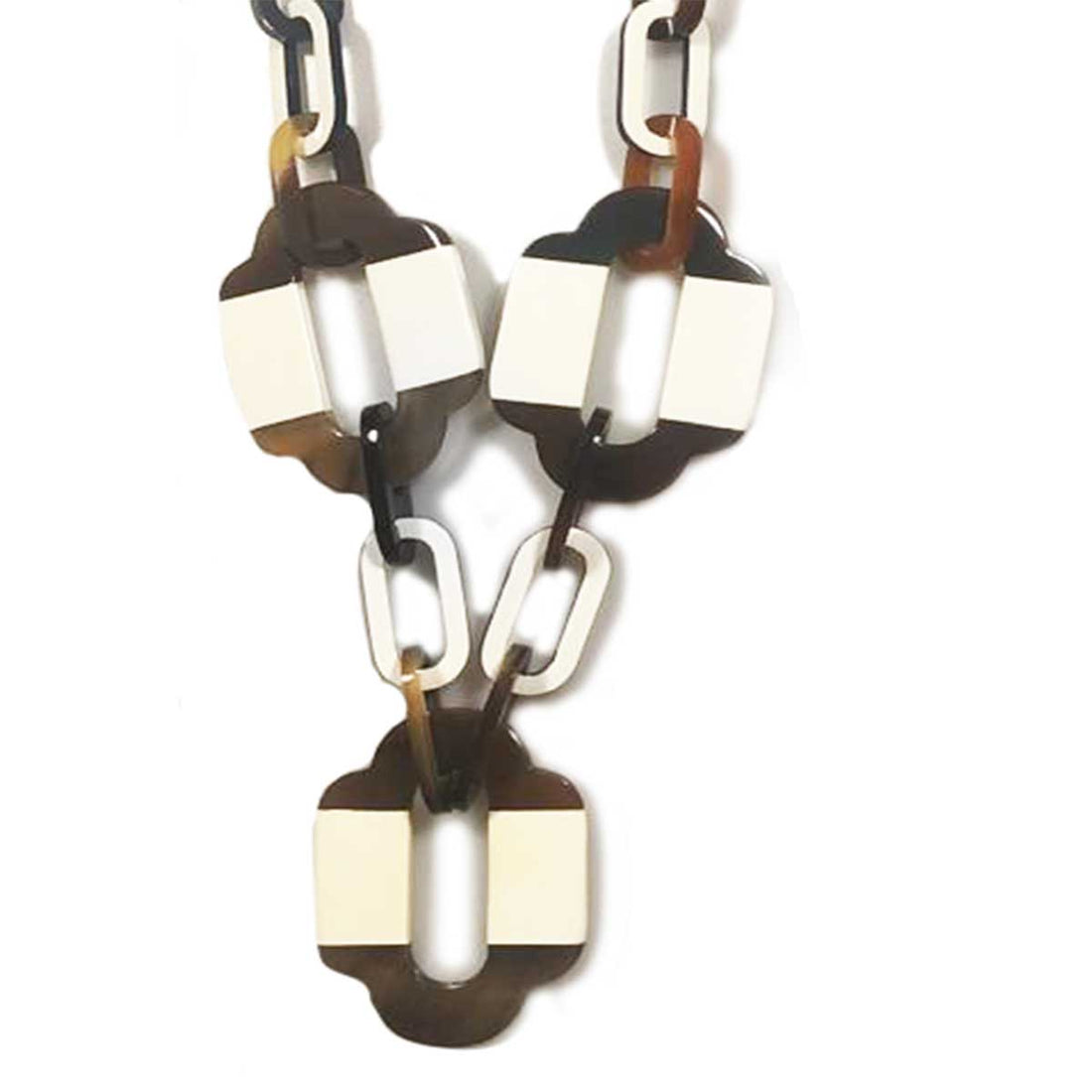 BKN028 Lacquered Horn Necklace