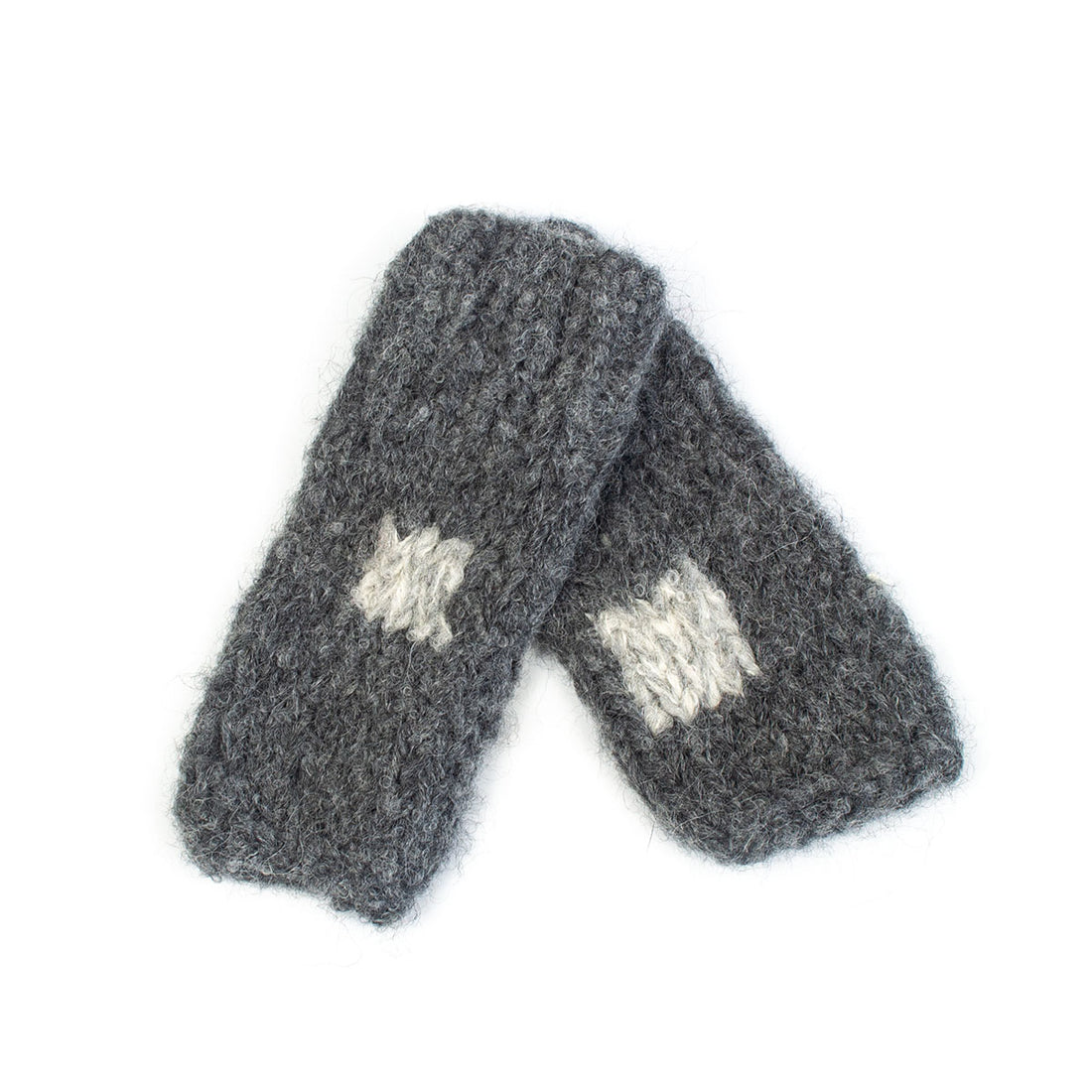 BKW002 Hand Knit Hand Warmers with Squares