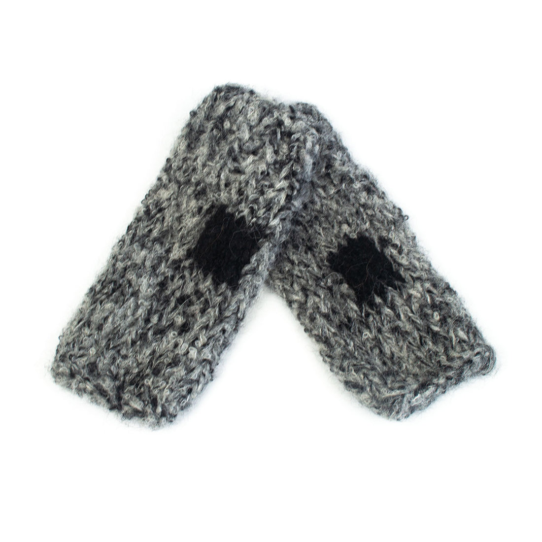 BKW002 Hand Knit Hand Warmers with Squares