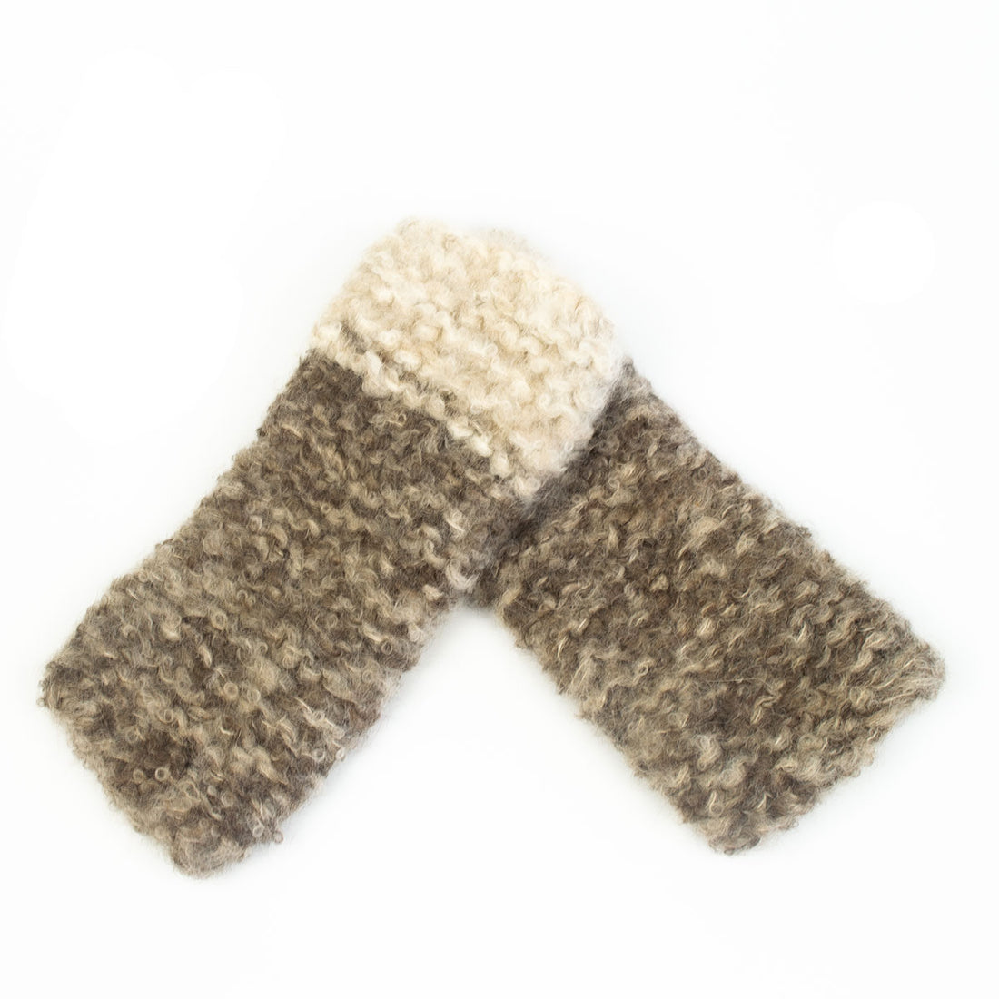 BKW001 Hand Knit 2 Color Hand Warmers