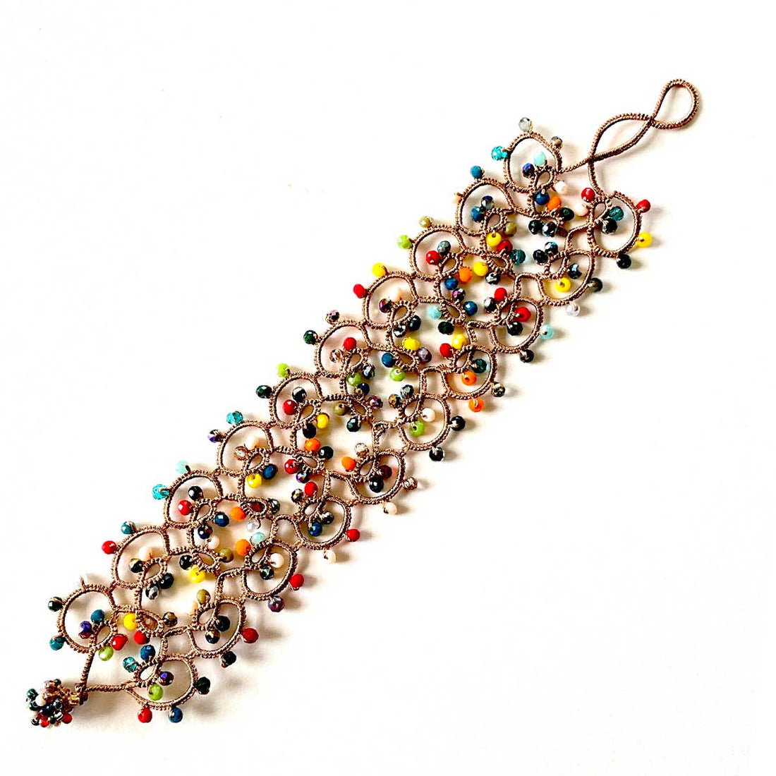 FCB059 Berries Tatted Bracelet