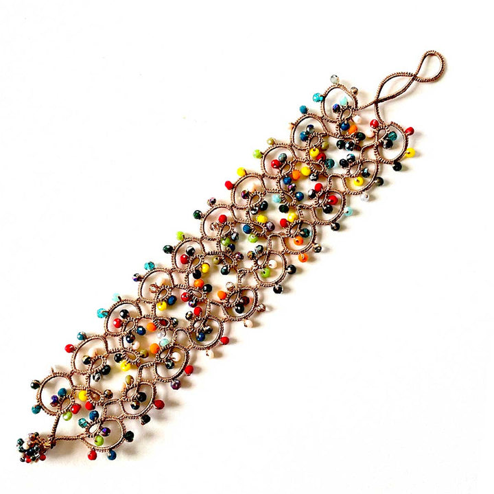 FCB059 Berries Tatted Bracelet