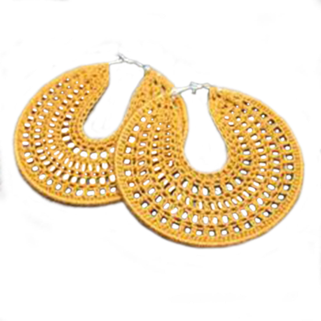 FCE006 Crocheted Rings Earrings