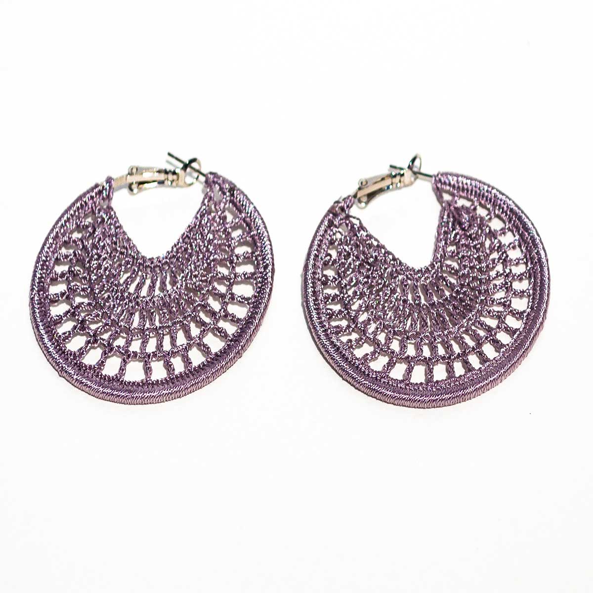 FCE006 Crocheted Rings Earrings