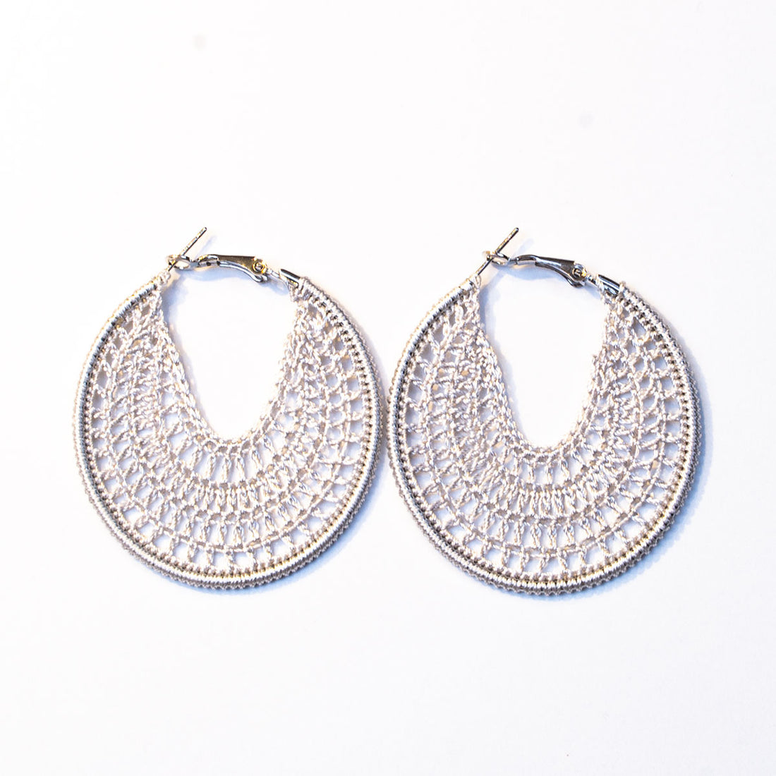 FCE006 Crocheted Rings Earrings
