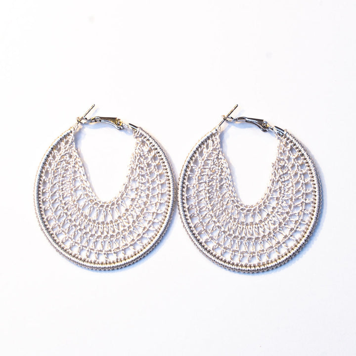 FCE006 Crocheted Rings Earrings