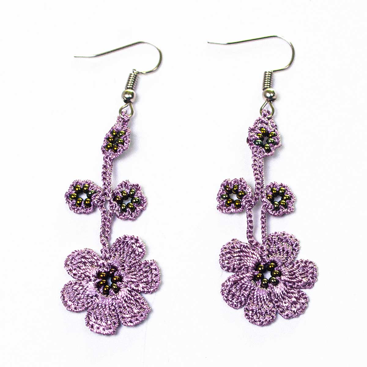 FCE056 PANSIES EARRINGS
