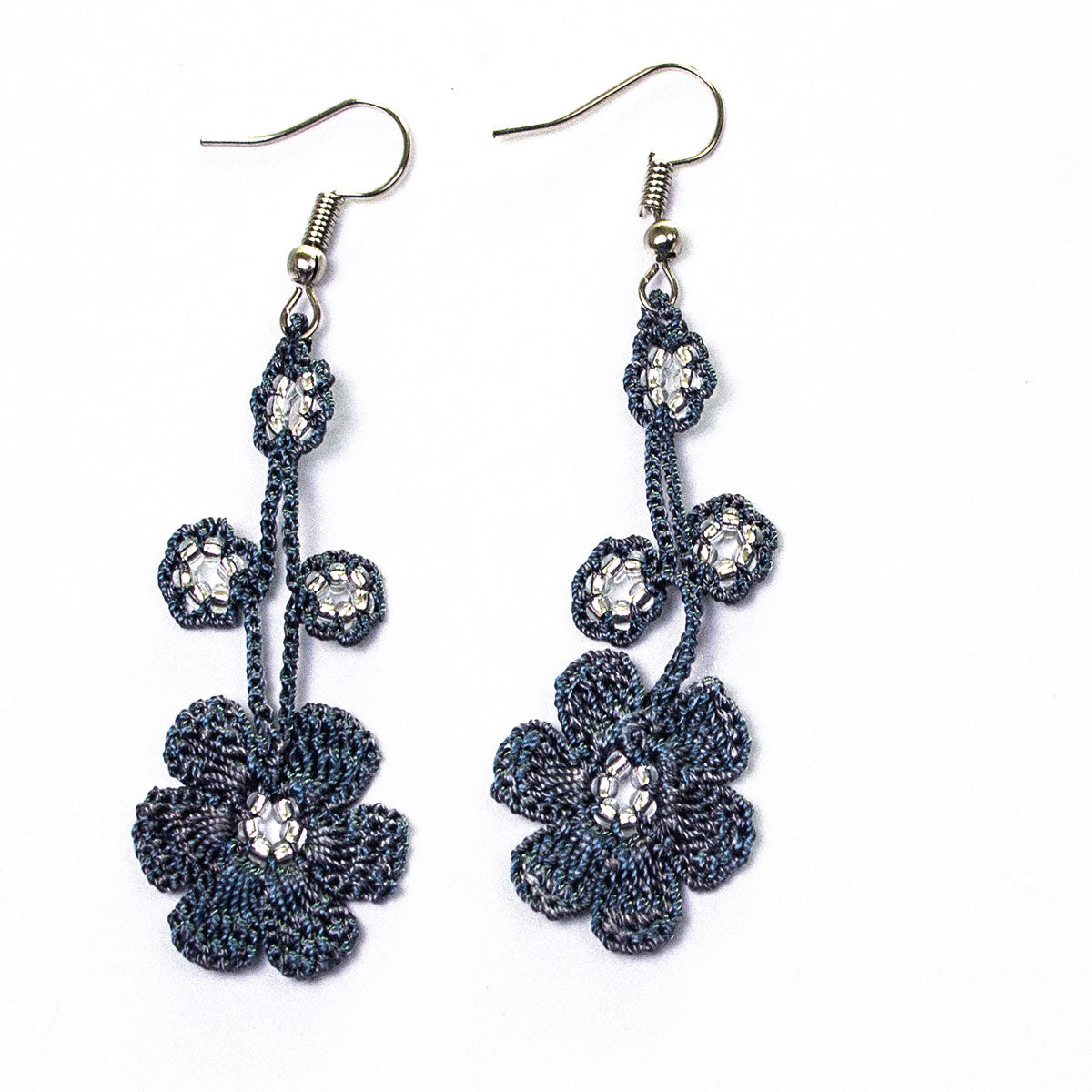FCE056 PANSIES EARRINGS