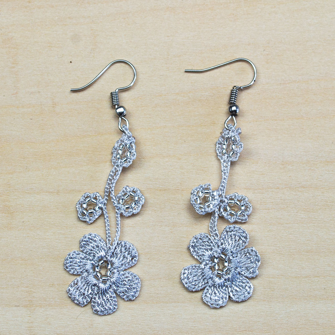 FCE056 PANSIES EARRINGS