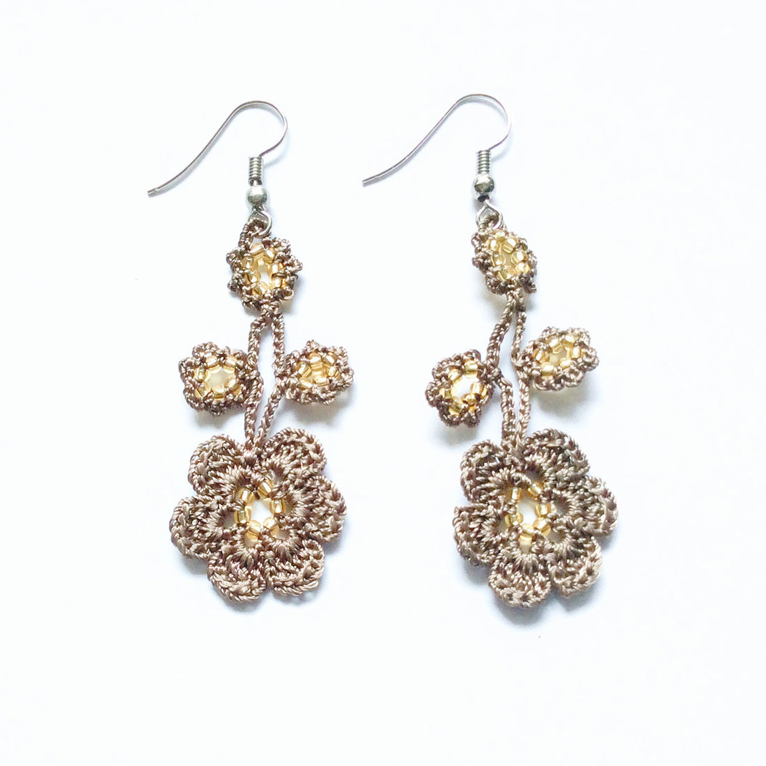 FCE056 PANSIES EARRINGS
