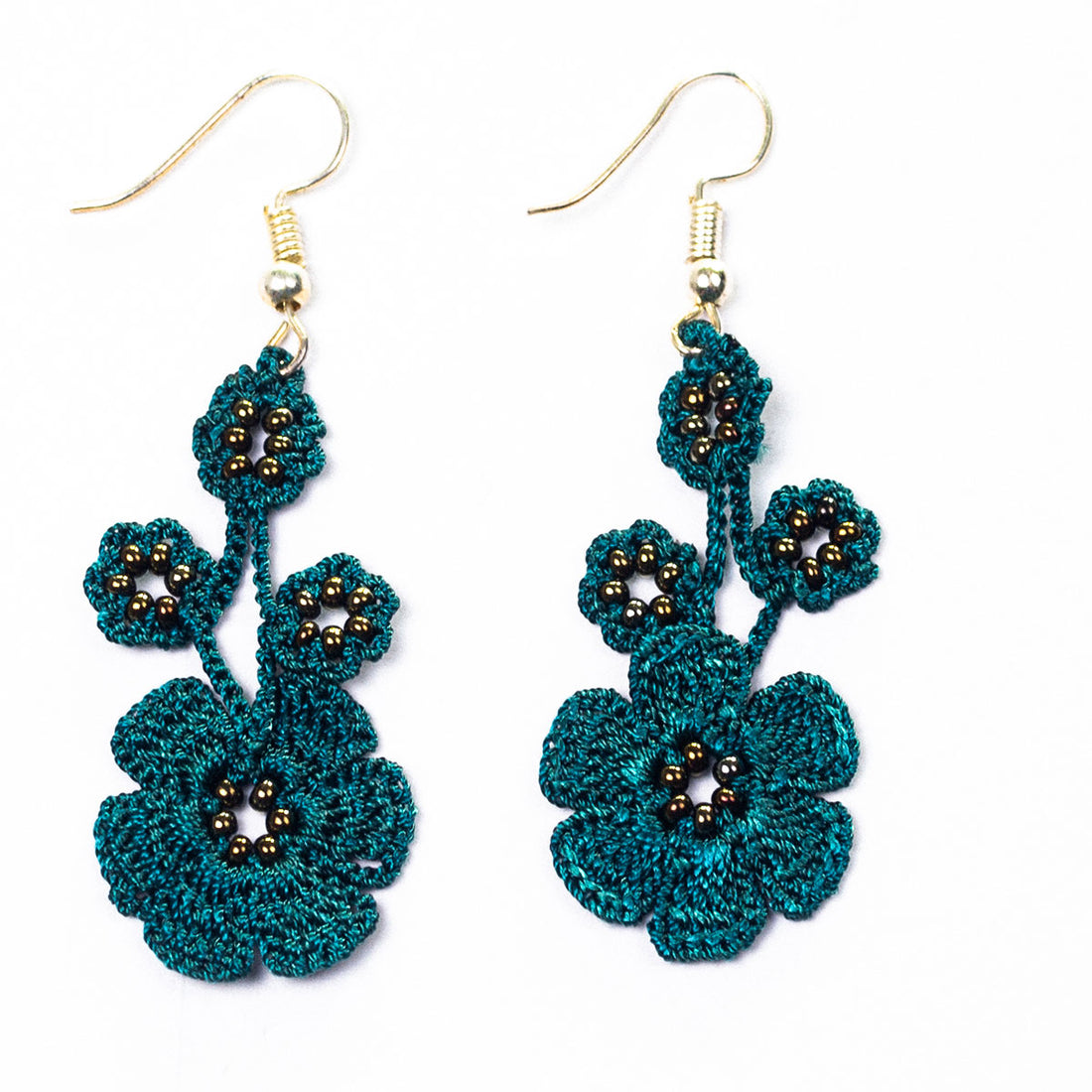 FCE056 PANSIES EARRINGS