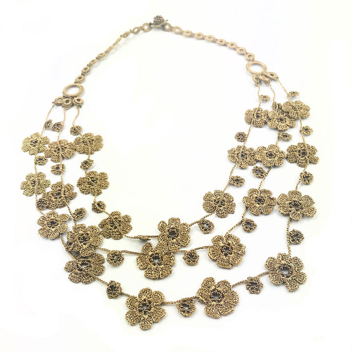 FCN056 Pansies Necklace