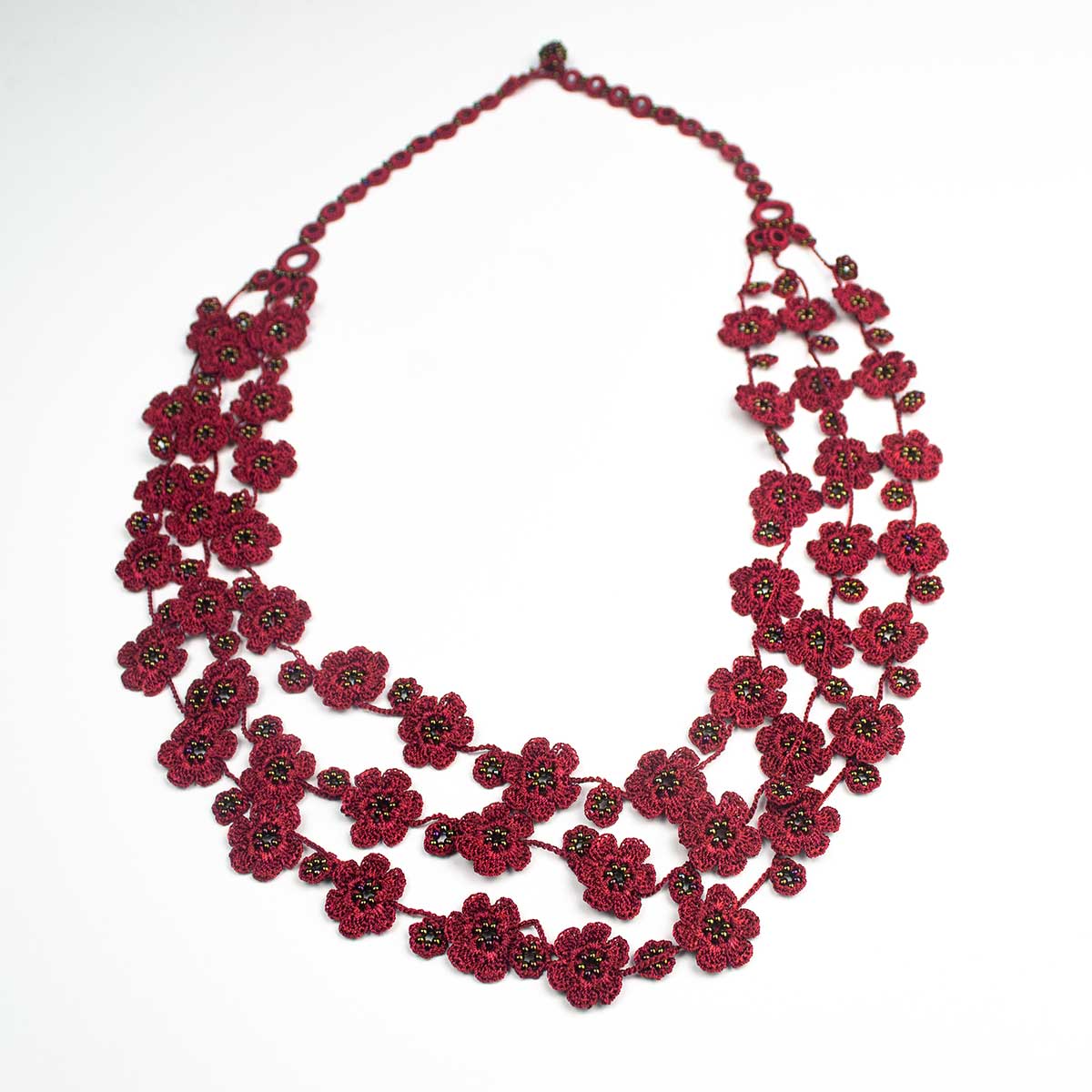 FCN056 Pansies Necklace