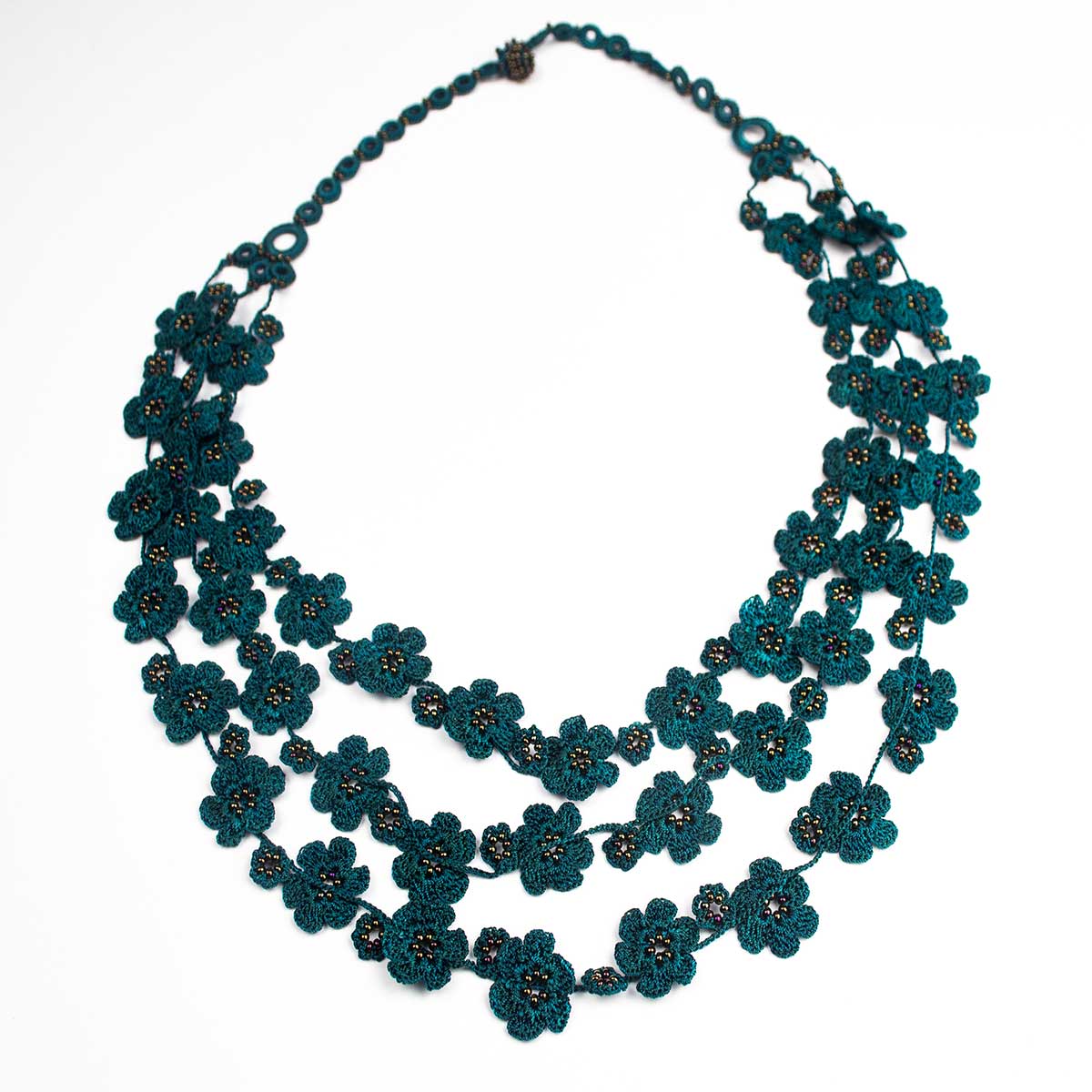 FCN056 Pansies Necklace