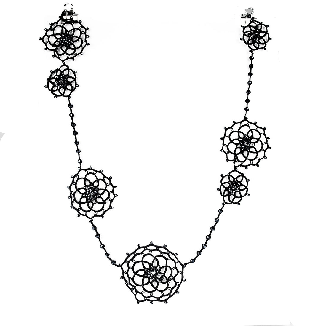 FCN072  spider Webb Necklace