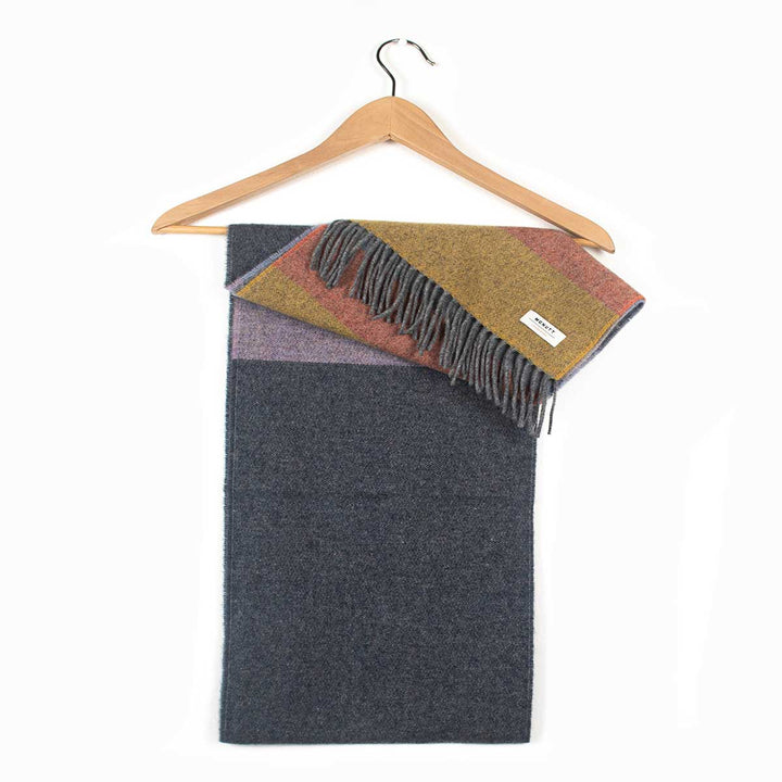 Grey Citrus Lambs Wool Scarf