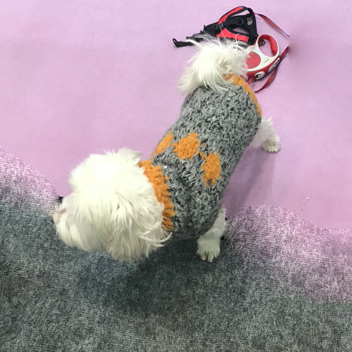 DOGS002 Diamond Alpaca Dog Sweater