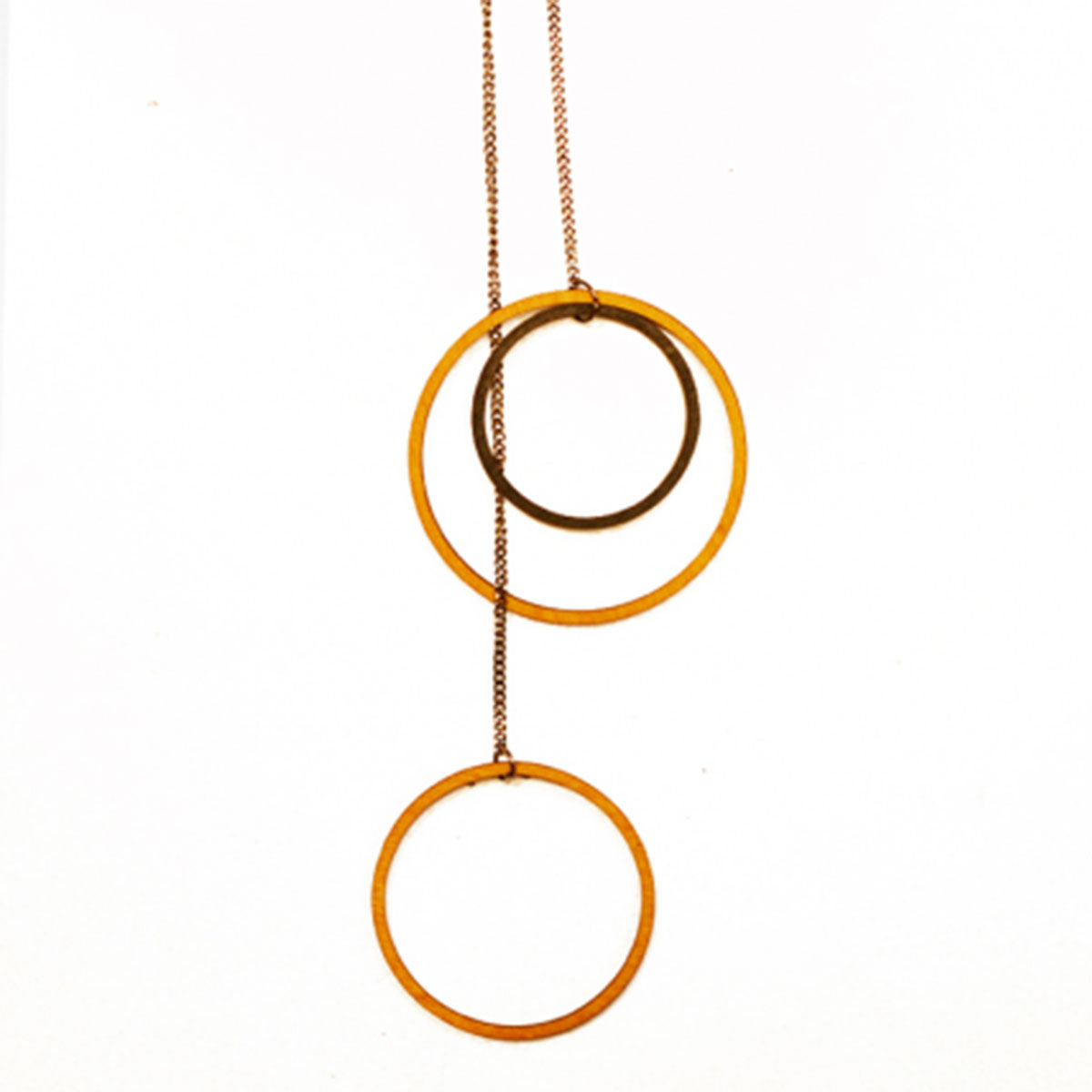 WN05 CIRCLES IN CIRCLES  NECKLACE