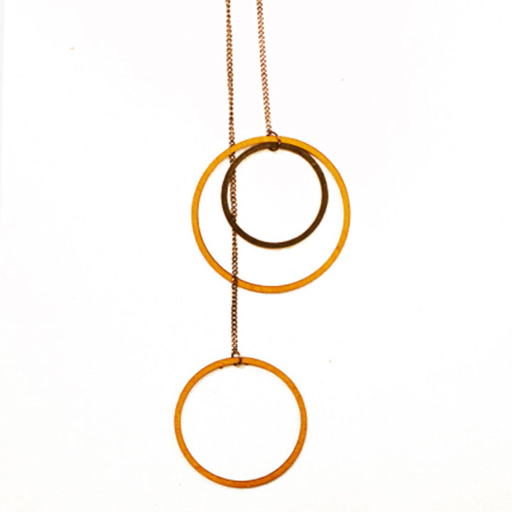WN05 CIRCLES IN CIRCLES  NECKLACE