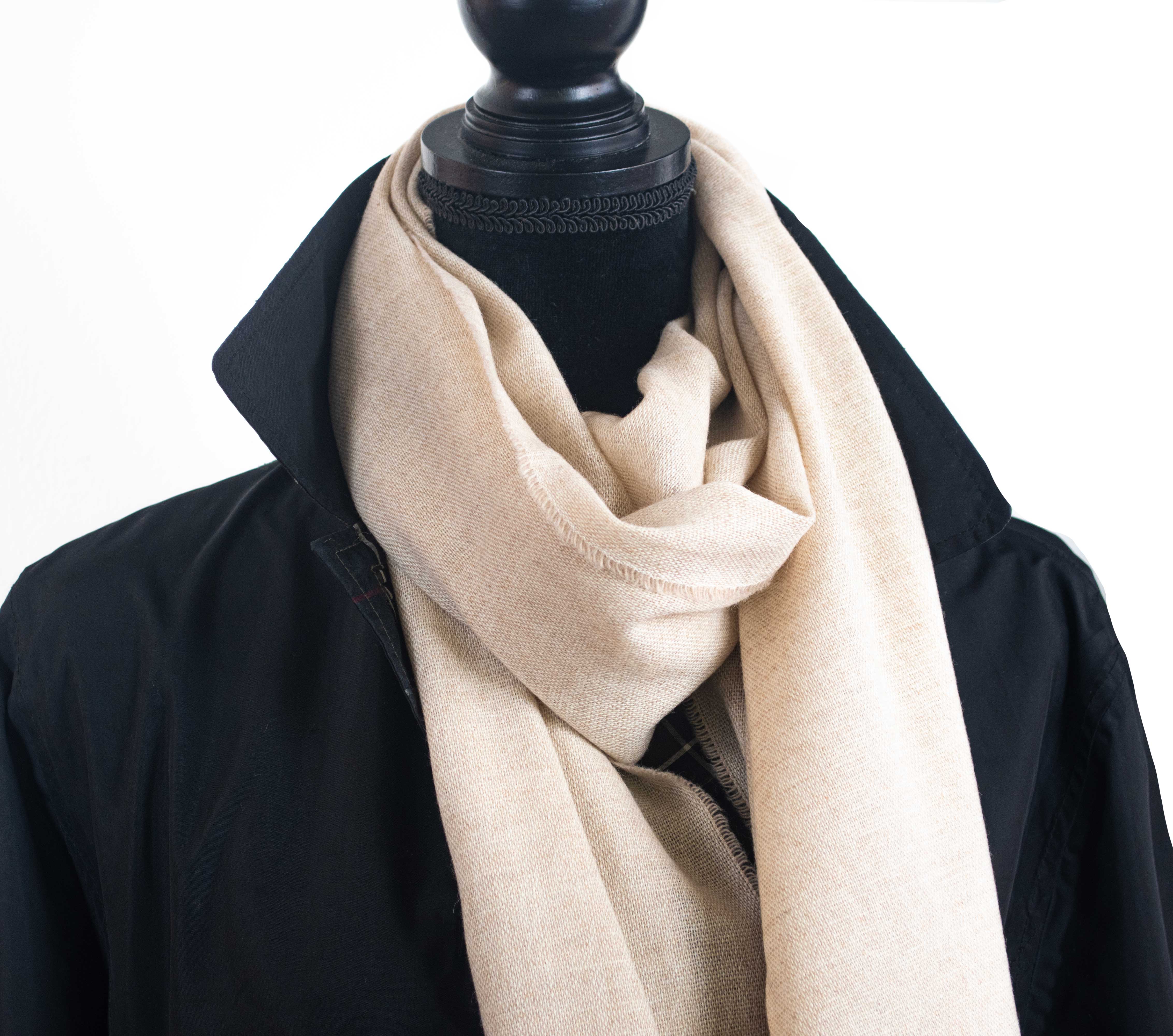 Natural Mix Cashmere Scarf