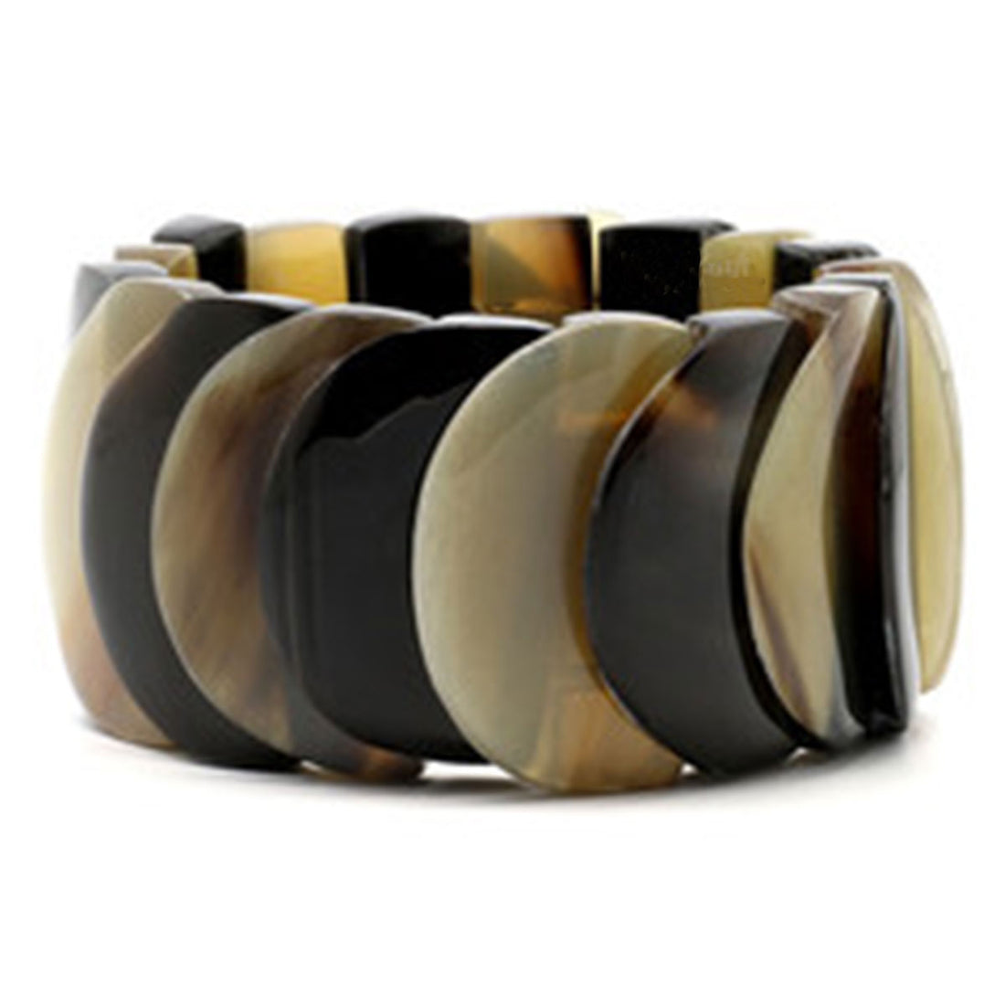 Q5169 Flexible Layered Horn Bracelet