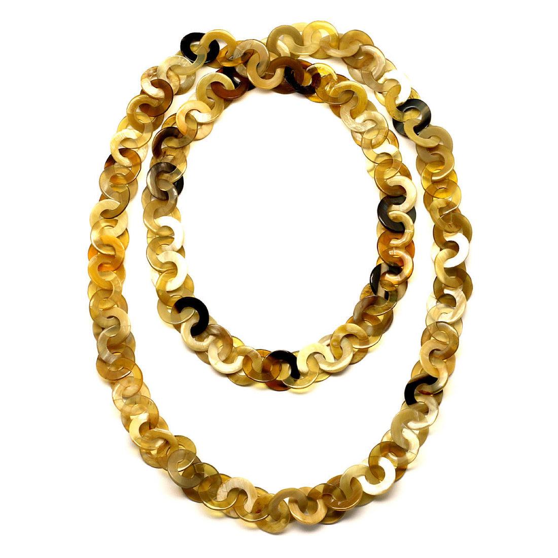 Q5263 Water Buffalo Horn Chain Necklace