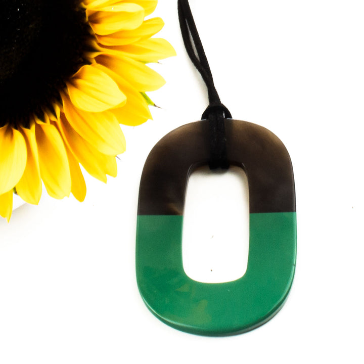 Q6047 Colorful  Buffalo Pendant