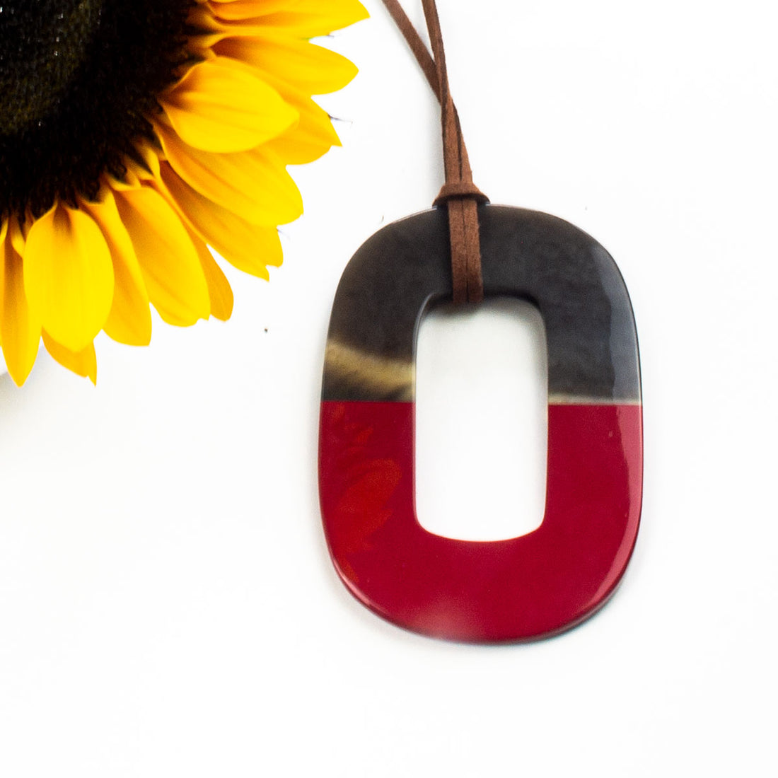 Q6047 Colorful  Buffalo Pendant