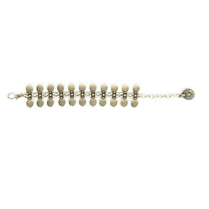 SLVR2753 LONG Y TEAR DROP BRACELET