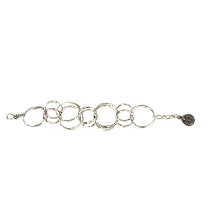TB2622 TWO ROWS OF CIRCLES BRACELET