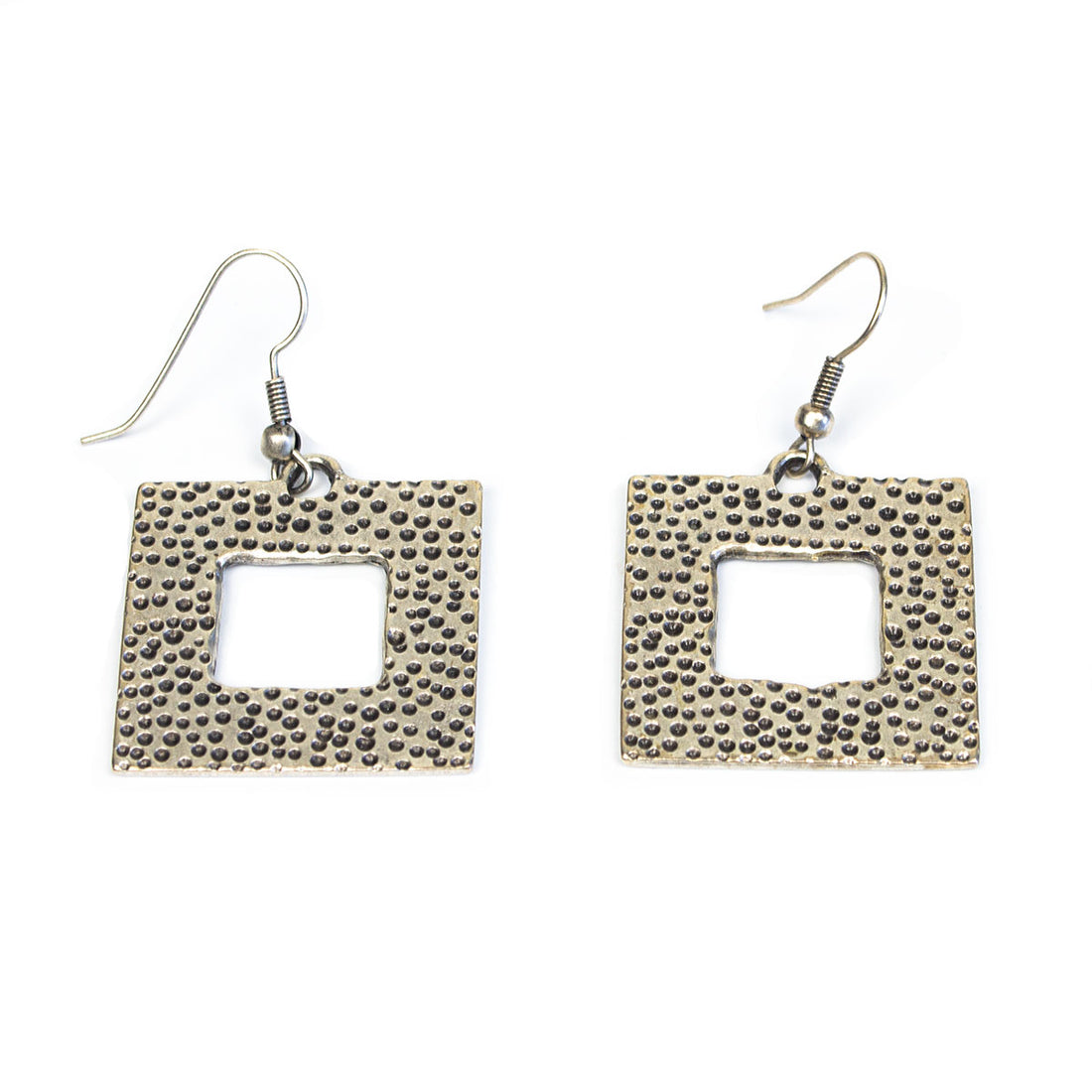 TE5117 HOLLOW SQUARE EARRINGS